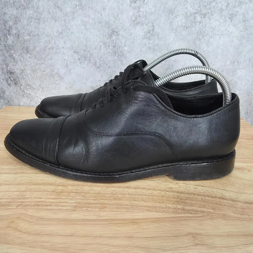 Thursday Oxford Shoes Men 7.5 Black Leather Cap Toe Everyday Dress Derby Shoes *